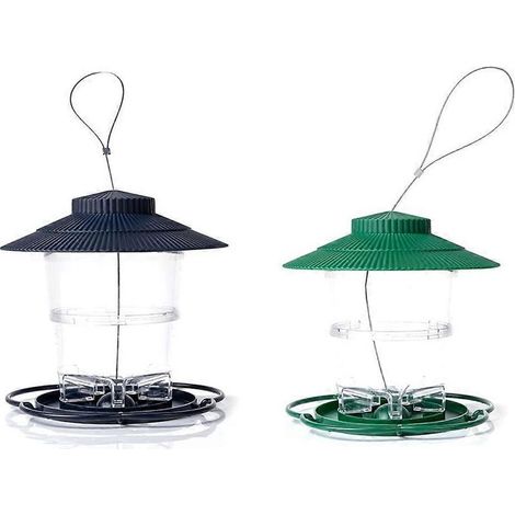 Mangeoire suspendue pour oiseaux de jardin extérieur avec crochet anti-écureuil, mangeoire pour colibris (1/5)