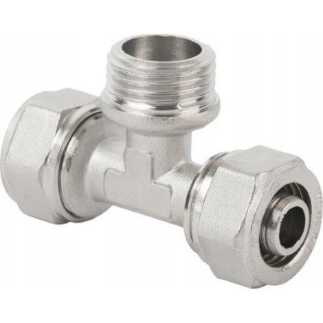 Conexión en T PEX atornillada 20x3/4x20 GZ rosca exterior (1/2)