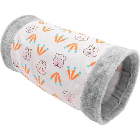 Falttunnel für Kaninchen und Katzen aus Wildleder mit Arctic Fleece Leicht und Faltbar Niedlicher Hasentunnel und Versteck für Kleintiere (1/5)