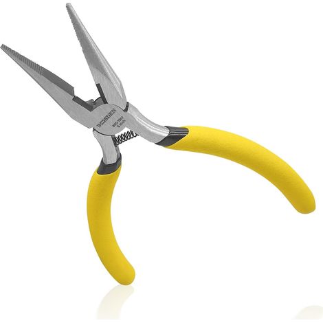 Pinces à Bec Long 13 cm, Mini Pinces à Bec Fin avec Coupe-Côté, Petites Pinces de Précision à Poignée Ergonomique pour Électronique, Artisanat, DIY, Fabrication de Bijoux (1/5)
