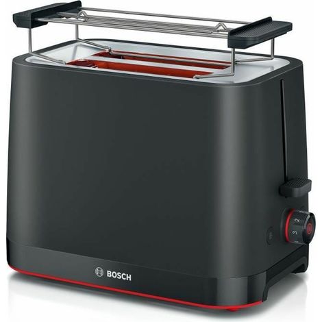 Tostadora Bosch TAT3M123 de 2 rebanadas, 950 W, color negro (1/5)
