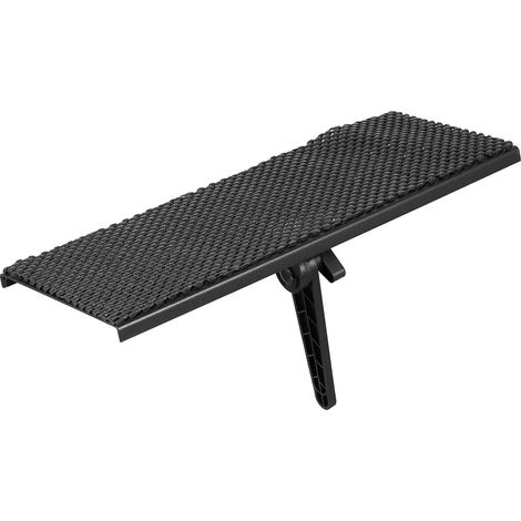 Étagère Multifonction Noir Facile à Installer Support de Rangement pour Écran TV Design sans Perçage pour et Moniteur à Domicile (1/5)