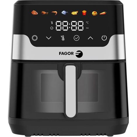 Friteuse à air Air Fryer 8L 1700W Noir Fagor FG1700W (1/5)