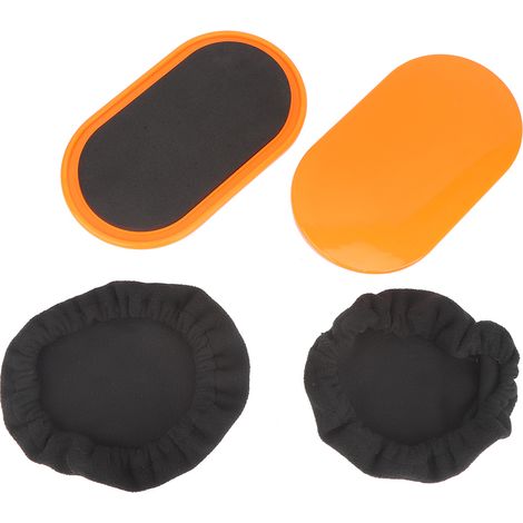 2 Disques de Glisse Ovales pour Yoga, Fitness et Exercices à Domicile - Équipement d'Entraînement (1/5)
