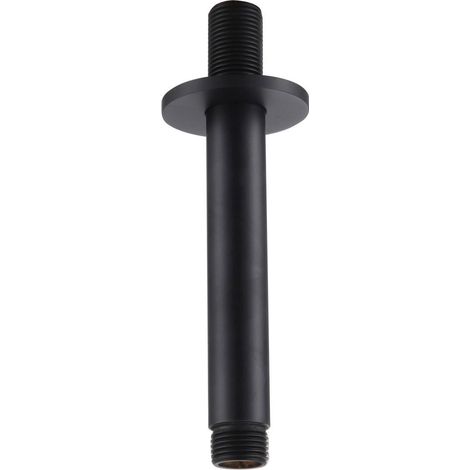 RAK Black 120mm Round Ceiling Arm - RAKSHW0006B