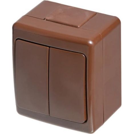 Einzelner hermetischer Beta-Schalter, Kronleuchter, braun, IP44 /D.3210W2/