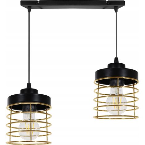 LAMPADA A SOSPENSIONE A SOFFITTO LAMPADARIO A LED CON FILO DORATO (1/5)