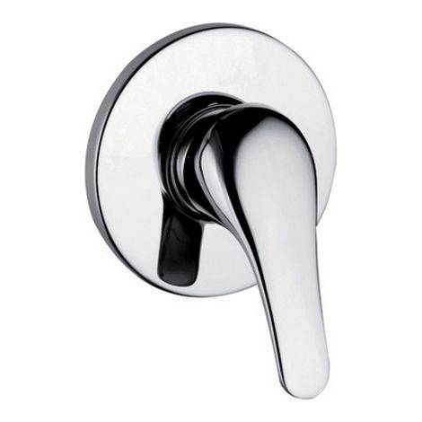 Rubinetterie Mariani miscelatore monocomando Astro 2 ottone cromato incasso doccia (1/2)