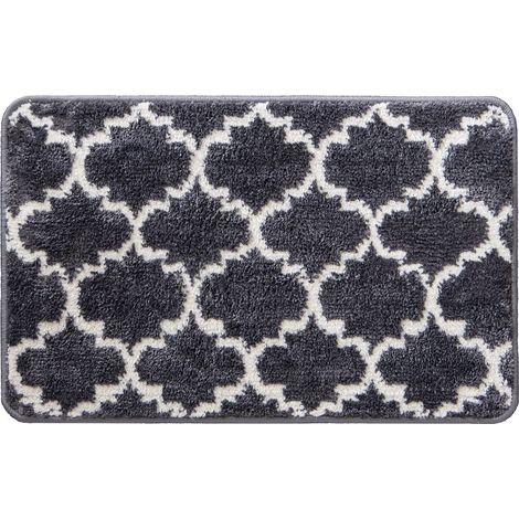 Tapis de bain Marrakech Noir 80 x 152cm (1/5)