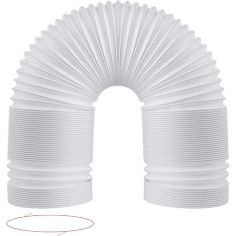 Tuyau de ventilateur tuyaux de climatiseur Ventilation d ' air climatiseur Flexible système de conduit d ' échappement évents pour tuyaux portables de cuisine (1/5)