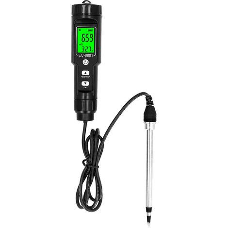 Testeur de Sol 3 en 1 - pH, Humidité et Température avec Écran LCD Rétroéclairé pour Jardin (1/5)