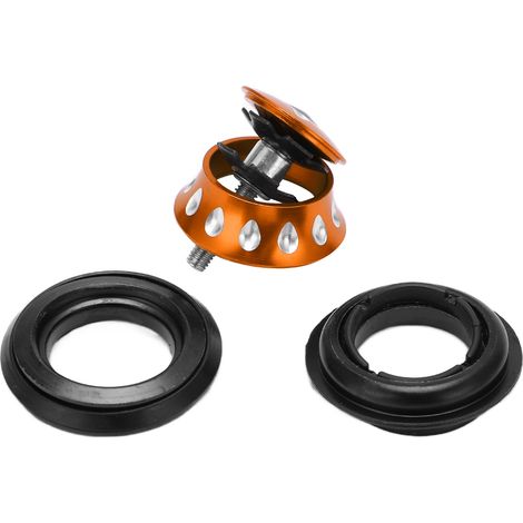 Jeu de cuvettes de direction colorées en métal pour VTT Dead Fly, forme goutte, tête conique (1/5)