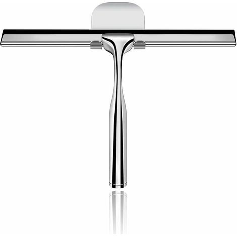 Escobilla de ducha FOREHILL, escobilla de espejo de baño, escobilla de ventana de coche, escobilla de ducha de acero inoxidable de 25 cm para ventanas, baños, espejos, parabrisas, azulejos, edificios (1/5)