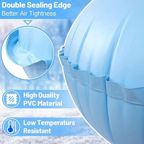 Coussin Gonflable de Piscine d'Hiver,120×120cm Coussin de Piscine,Coussin Gonflable pour hivernage de Piscine,Coussins Flotteurs D'hivernage pour Piscine Pour Couverture De Piscine Hors Sol Regular (1/3)