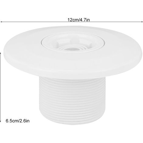 Buse de massage à jet SPA rotative à 360° pour piscine, raccord de refoulement mural 2 pouces (1/5)