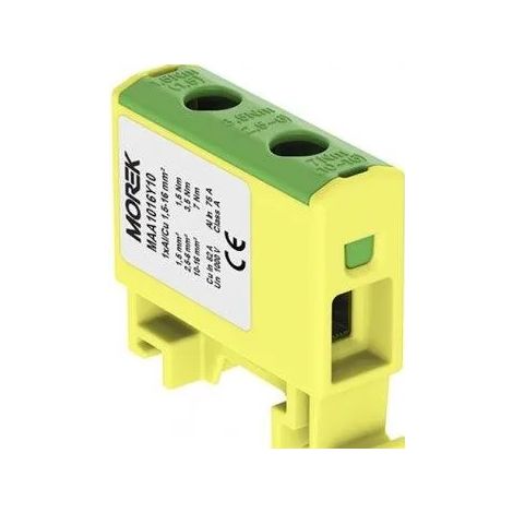 Raccord Rail Jaune-vert - 1,5-16mm - 45mm - Électrique - Connecteur (1/3)