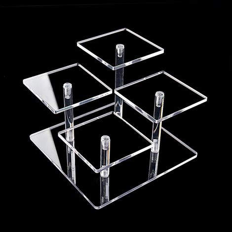 Espositore in acrilico trasparente per oggetti da collezione, gioielli, torte, ciambelle, profumi, 1 pezzo