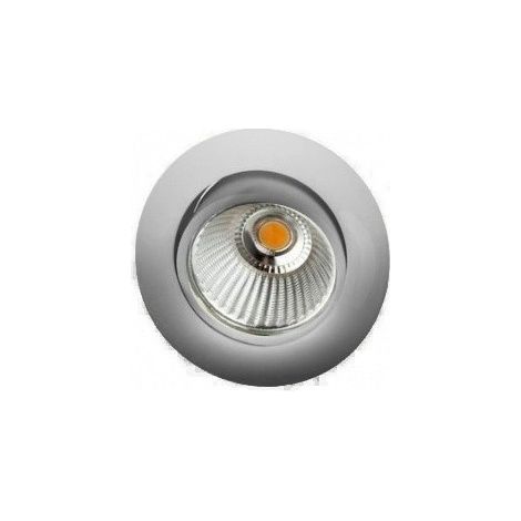 Indigo – Spot encastrable mur et plafond 6W 3000K – Aluminium brossé – Angle de faisceau 38° – Dimensions 8,20 cm – Pour intérieur (1/4)