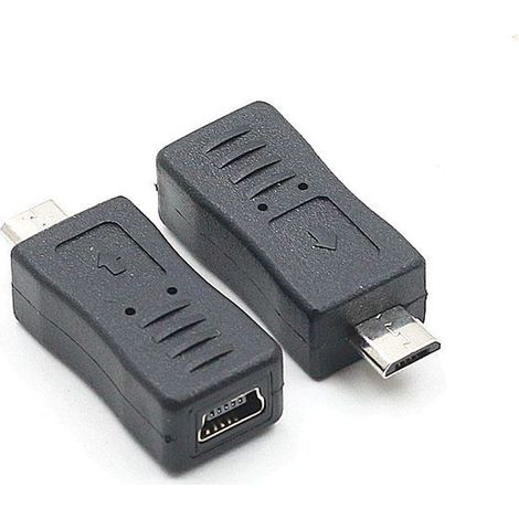 Mini 5P female to Micro 5P male adapter, T-type connector, universal Android data cable interface, car navigation. (1/5)