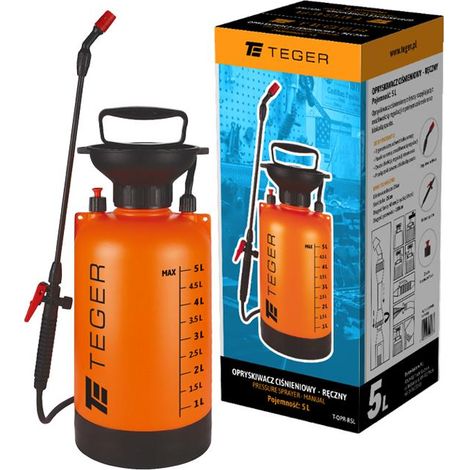 Spruzzatore a pressione manuale Teger da 5 litri (1/3)