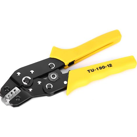 Pince à sertir pour cosses à extrémité haute 18-28 AWG, à cliquet, TU-190-12, 0,08-0,5/0,25/0,5/1,0 mm²