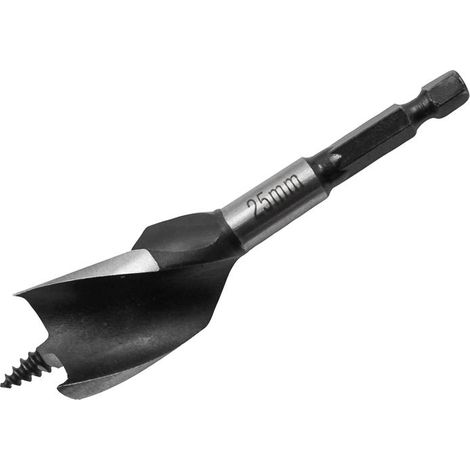 Faithfull Tri-Point Speed Auger Bit 25mm Stubby FAITPAS25