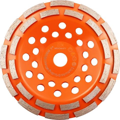 Diamant Schleiftopf 180mm, Doppelreihig, 40/50, für Beton & Stein (1/5)