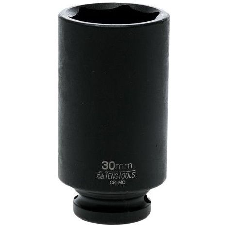 Vaso de Impacto Hexagonal Largo 1/2" de serie larga TENGTOOLS                 Tamaño 36 mm D1 50.0 mm D2 30.0 mm L 80.0 mm