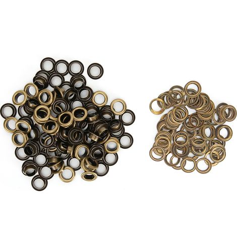 100 Rivets Creux 8mm Bronze, Œillets à Trous pour Chaussures, Rivets en Cuir Artisanal pour Chaussures et Accessoires (1/5)
