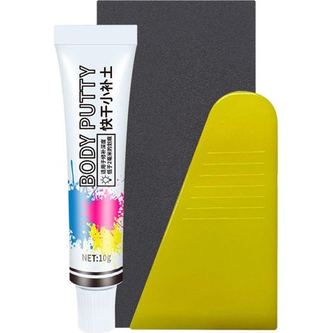 Mastic Pour Réparation De Carrosserie - Résine Synthétique - Pour Rayures Et Chocs Jusqu'à 2 Mm - Séchage Rapide - 1 Pièce
