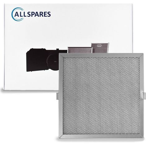 Filtre à graisse en métal 247x247mm Novy 906109 par AllSpares (1/2)