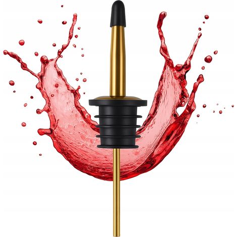 Versatore per bottiglie di alcolici, vino, sciroppi, olio, dispenser a imbuto per barman