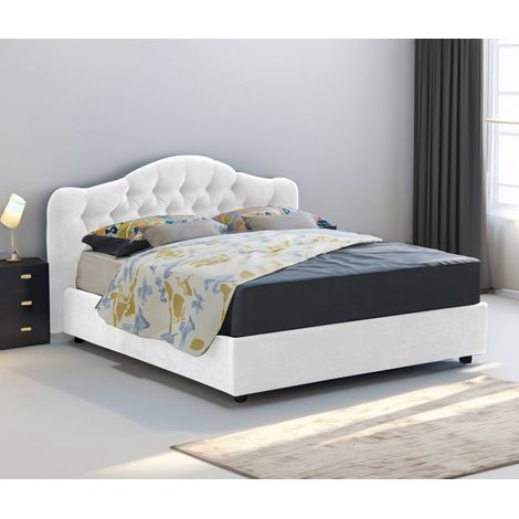 Cama Doble Arex, Desenfundable, Hecho en Italia, Blanca (1/5)
