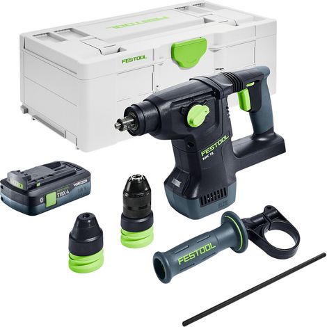 Festool KHC 18 EB-Basic Akku Kombihammer 18 V 2,6 J SDS-Plus Brushless + 1x Akku 4,0 Ah + Systainer - ohne Ladegerät