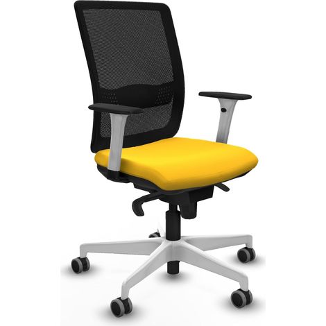 Chaise de bureau piqueras y crespo Haches noir simili cuir (1/2)