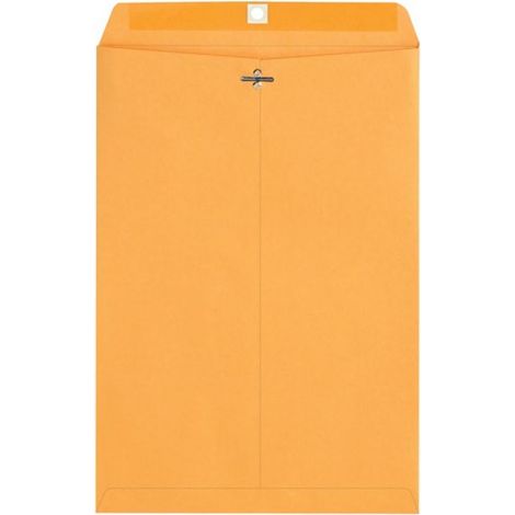 100 enveloppes en papier avec fermoir métallique, idéales pour le rangement et l'envoi de documents. (1/5)