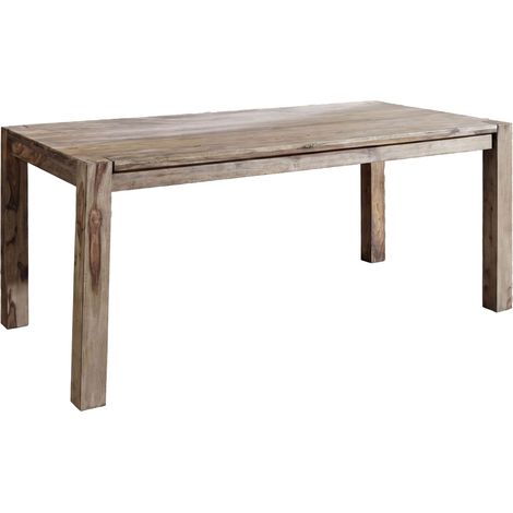 Esstisch Sheesham 120x90x76 grau geölt NATURE GREY 502