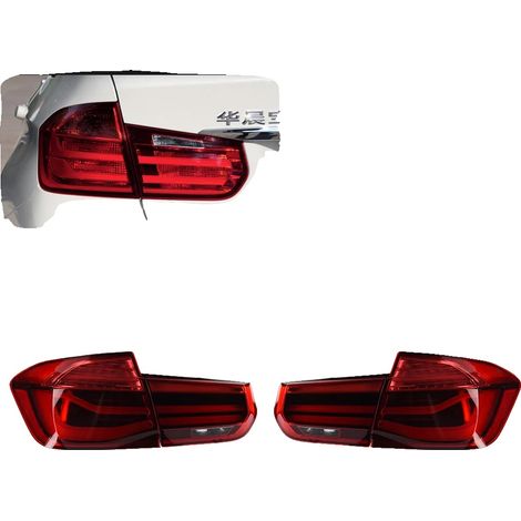Juego de luces traseras, tecnología LED, características de seguridad mejoradas, compatible con BMW, tipo ahumado, tipo rojo. (1/2)