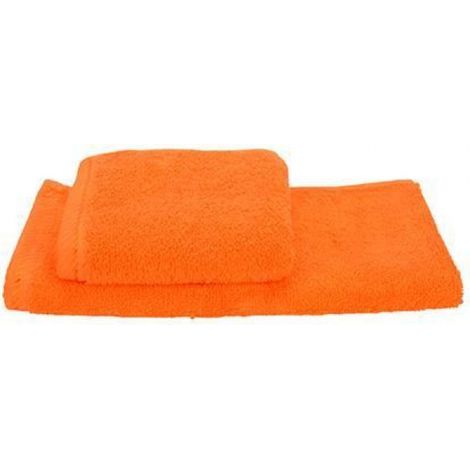 Serviette D'Invité - 30 X 50 Cm - 100 % Coton - Grammage 500 G M2 - Couleur Orange Vif - Lot De 1