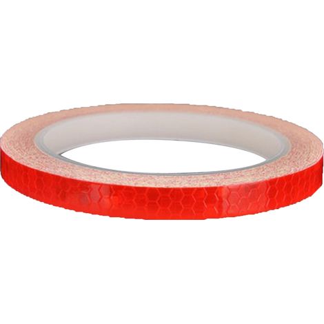 Ruban réfléchissant rouge vélo 26,2 pieds longueur visibilité accrue autocollants réfléchissants PVC pour portes véhicules vélo (1/5)