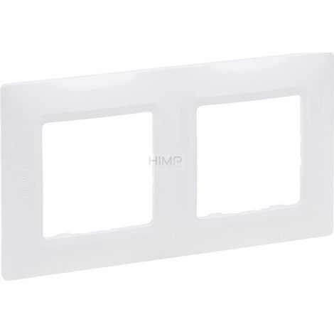 Plaque de finition Legrand niloe selection plastique blanche 86 mm