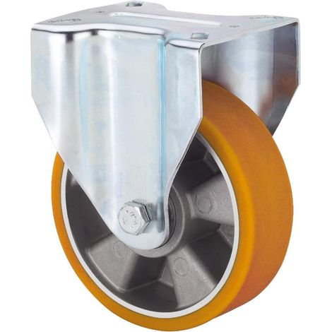 RUEDAS ALEX rueda fija  17zv125-aub aluminio-poliur.naranja eje bolas (1/2)
