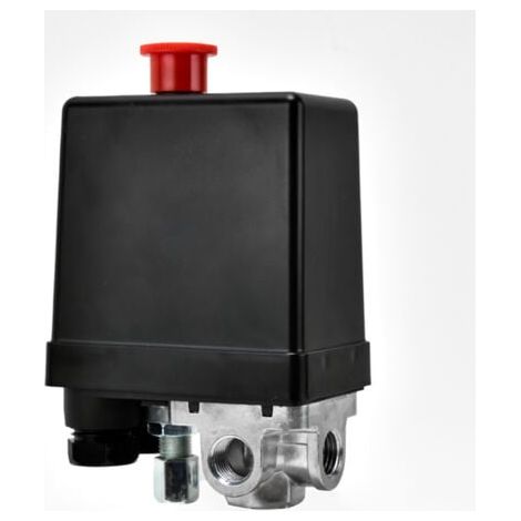 Interrupteur de compresseur d'air, pressostat d'air automatique, pressostat, accessoires de pompe à eau, quatre trous (1/4)