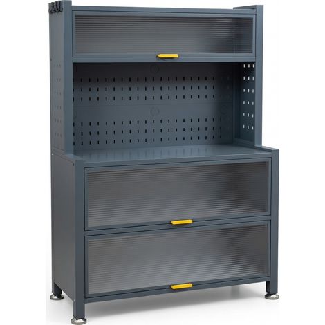Mueble de almacenaje para alimentación de bebé gris premium modelo 13