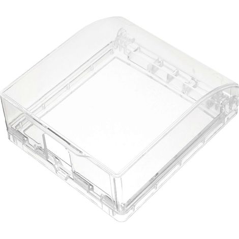 Cache-sonnette de porte - Protection pour usage extérieur - Lot de 4 pièces en plastique transparent (1/5)