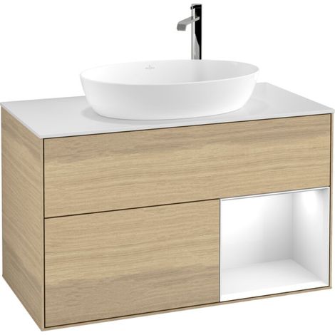 Villeroy & Boch F901GFPC Armoire sous lavabo Finion F90 (1/2)