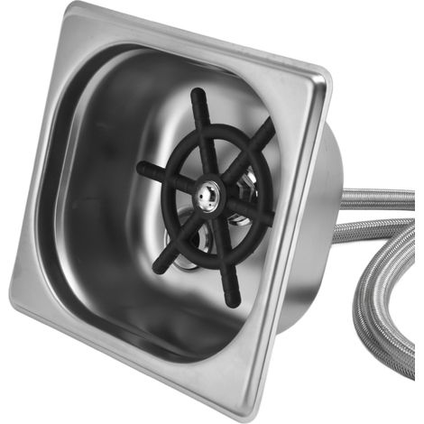 Carré automatique lave-verre en acier inoxydable, couleur inox (1/5)
