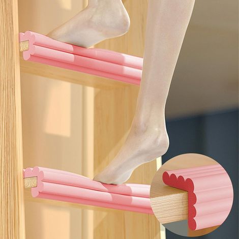 Tapis d'échelle pour lit superposé - Coussinets en mousse - Antidérapants - Auto-adhésifs - Pour lit superposé - Coussin pour marches d'escalier - Confort des pieds (1/5)
