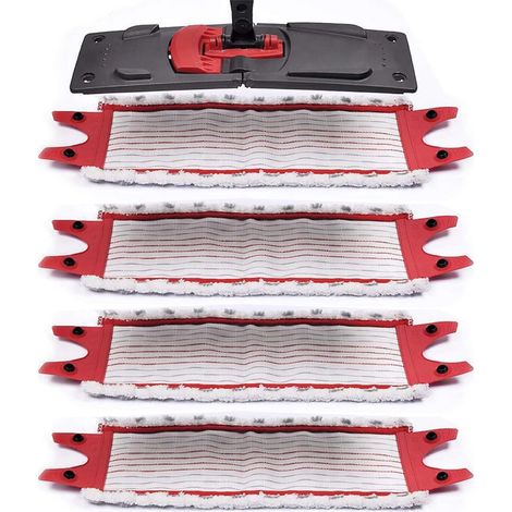 Set mit 4 Vileda UltraMax Moppbezügen, strapazierfähige Bezüge für die Reinigung
