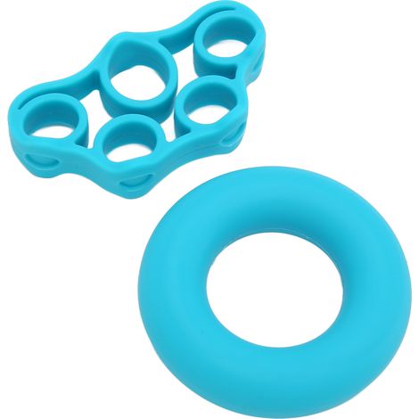 Silikon-Fingertrainer zur Stärkung der Fingerkraft. Hochflexible Silikon-Handgriff-Verstärkerringe für die Regeneration. (1/5)